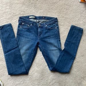 AG blue jeans. The legging - super skinny.